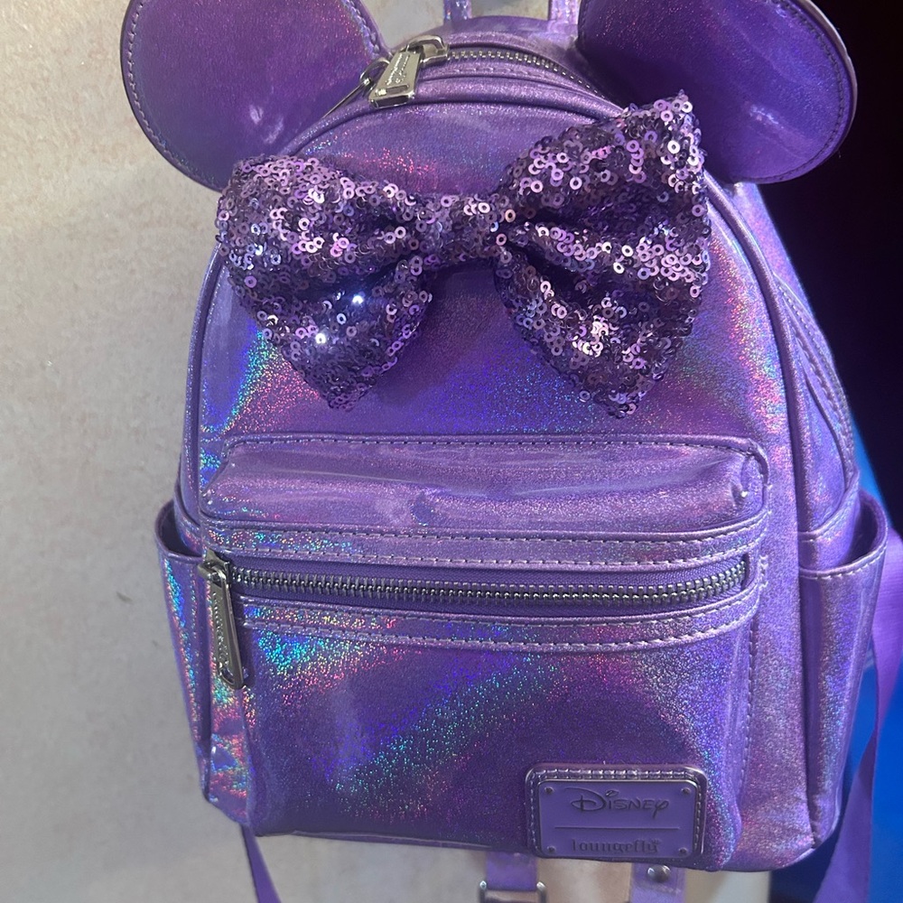 Disney Iridescent Purple Kids Backpack